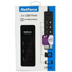 charger ۳ port Netforce UPS-۰۰۷ luxiha