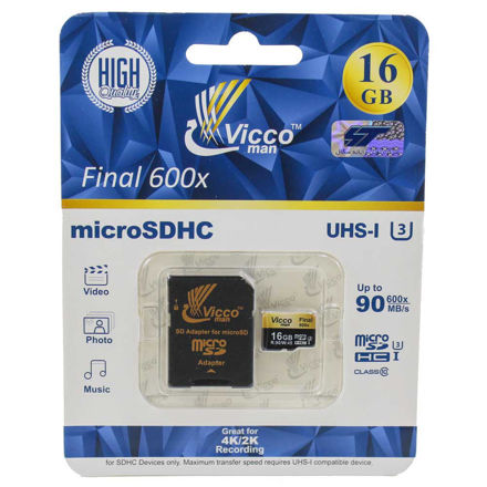 کارت حافظه و رم میکرو ویکو 16GB ظرفیت  سرعت 90   final 600x UHS-I 3