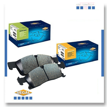 Brake pads on the front of Peugeot 207 model 93 down segal brand
