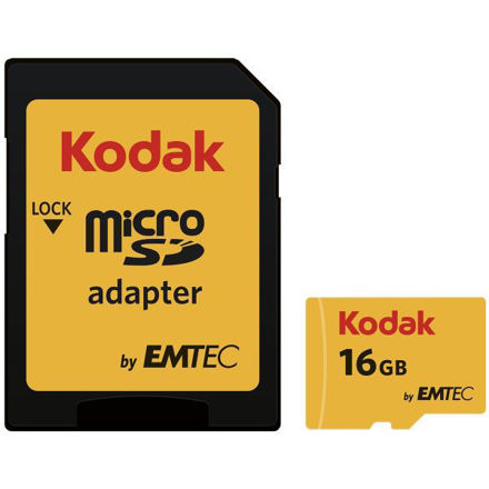 کارت حافظه microSDHC امتک کداک کلاس 10 استاندارد UHS-I U1 سرعت 85MBps 580X همراه با آداپتور SD ظرفیت 16 گیگابایت