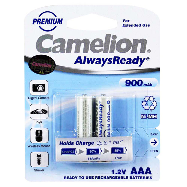 Camelion ۹۰۰ mAh Ni-MH AAA Rechargeble Battery luxiha