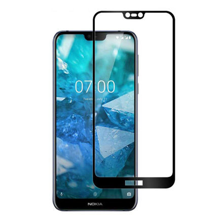 Black Full Cover Glass for Nokia 7.1 luxiha