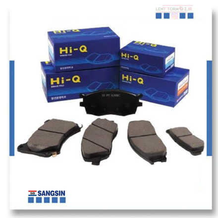 Picture of Old Hyundai Accent front wheel brake pads