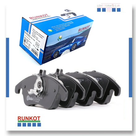 Picture of Saipa Tiba type A front wheel brake pads model 91 and above