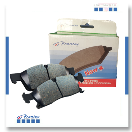 Front wheel brake pads for Peugeot 206 Type 5 and 6, model 93, down (FRANTEC) brand
