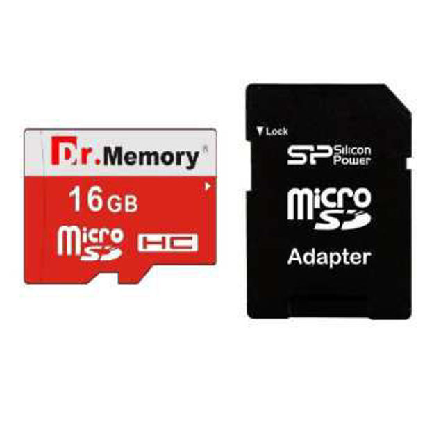 کارت حافظه microSDHC دکتر مموری مدل DR6022RVB کلاس 10 استاندارد UHS-I U1 سرعت 80MBps ظرفیت 16 گیگابایت به همراه آداپتور microSD